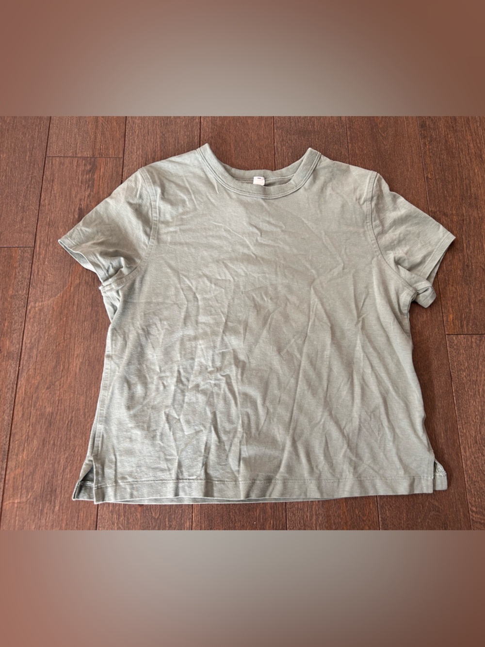 Lululemon Sage Green Classic Crewneck Tee size 2